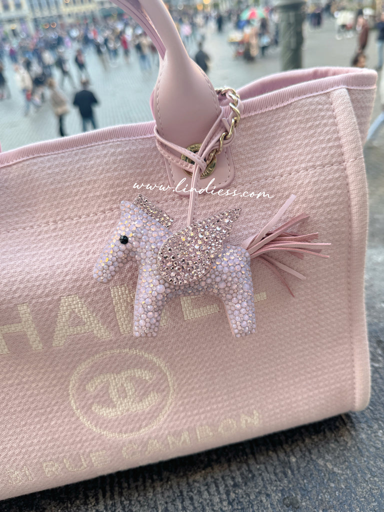 PRINCESS CRYSTAL FLYING HORSE - MILKY BABY PINK