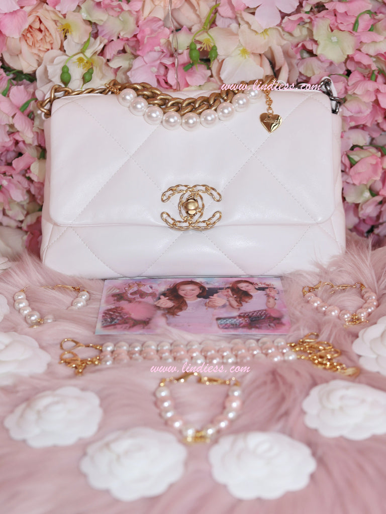 Pearls Handle Bag Charm 33cm – dressupyourpurse